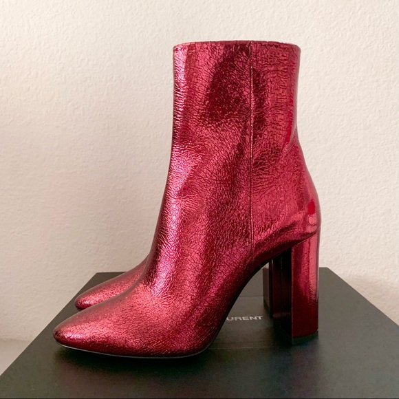 Saint Laurent ruby boots - Picture 2 of 16
